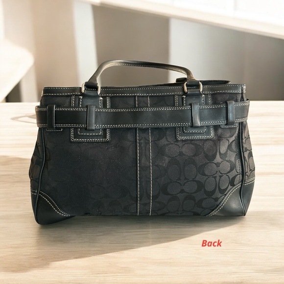 Coach Black and Gray Shoulder Bag - Picture 4 of 11